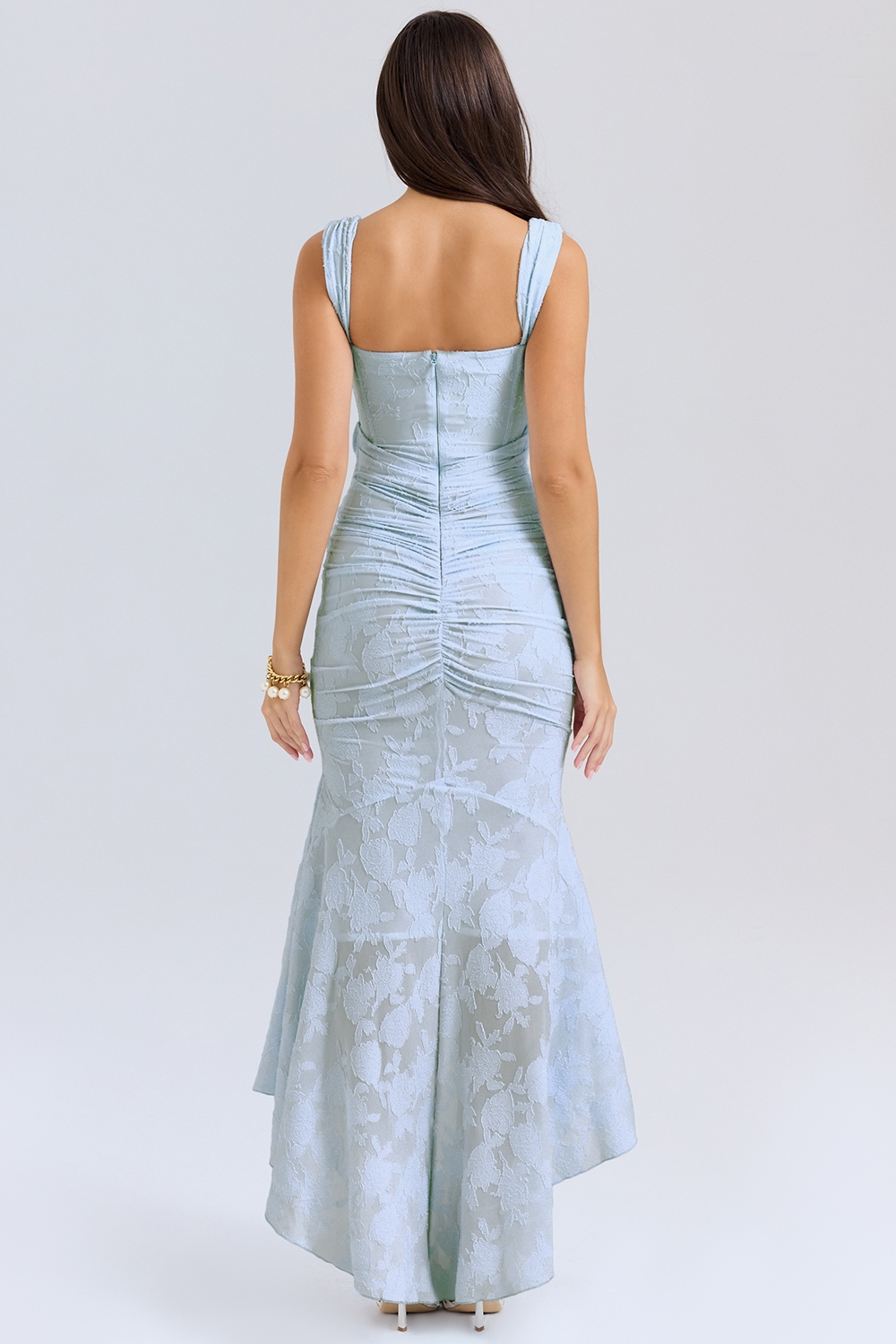 Sculpting Lace Maxi Dress | Sleeveless Design for Formal Events and Parties