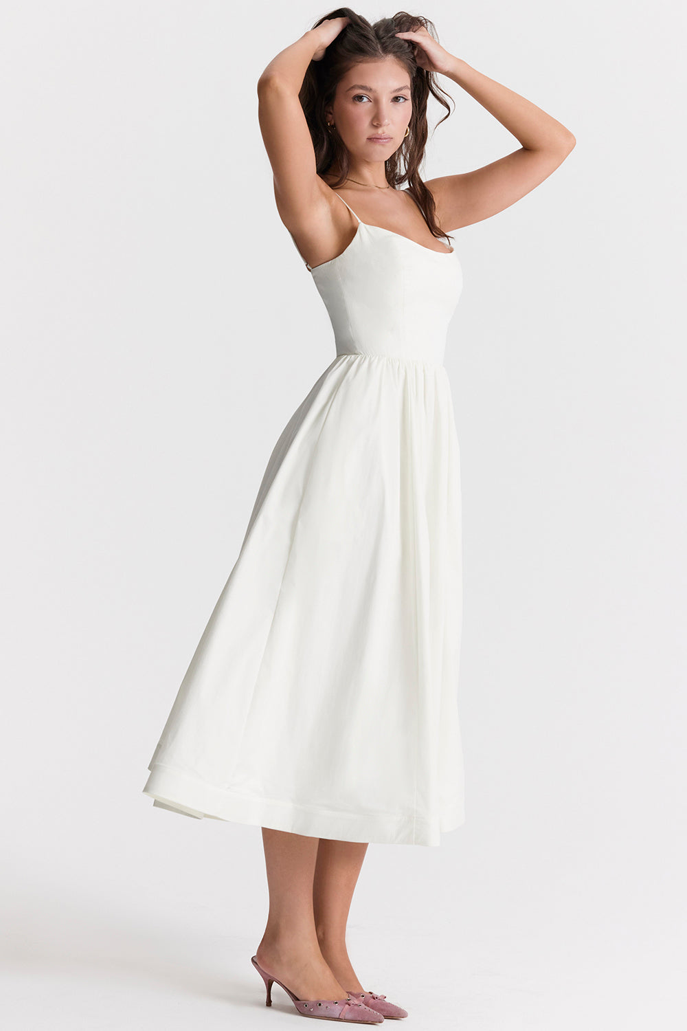 Sleeveless Open Back Midi Dress | Elegant Design for Special Occasions