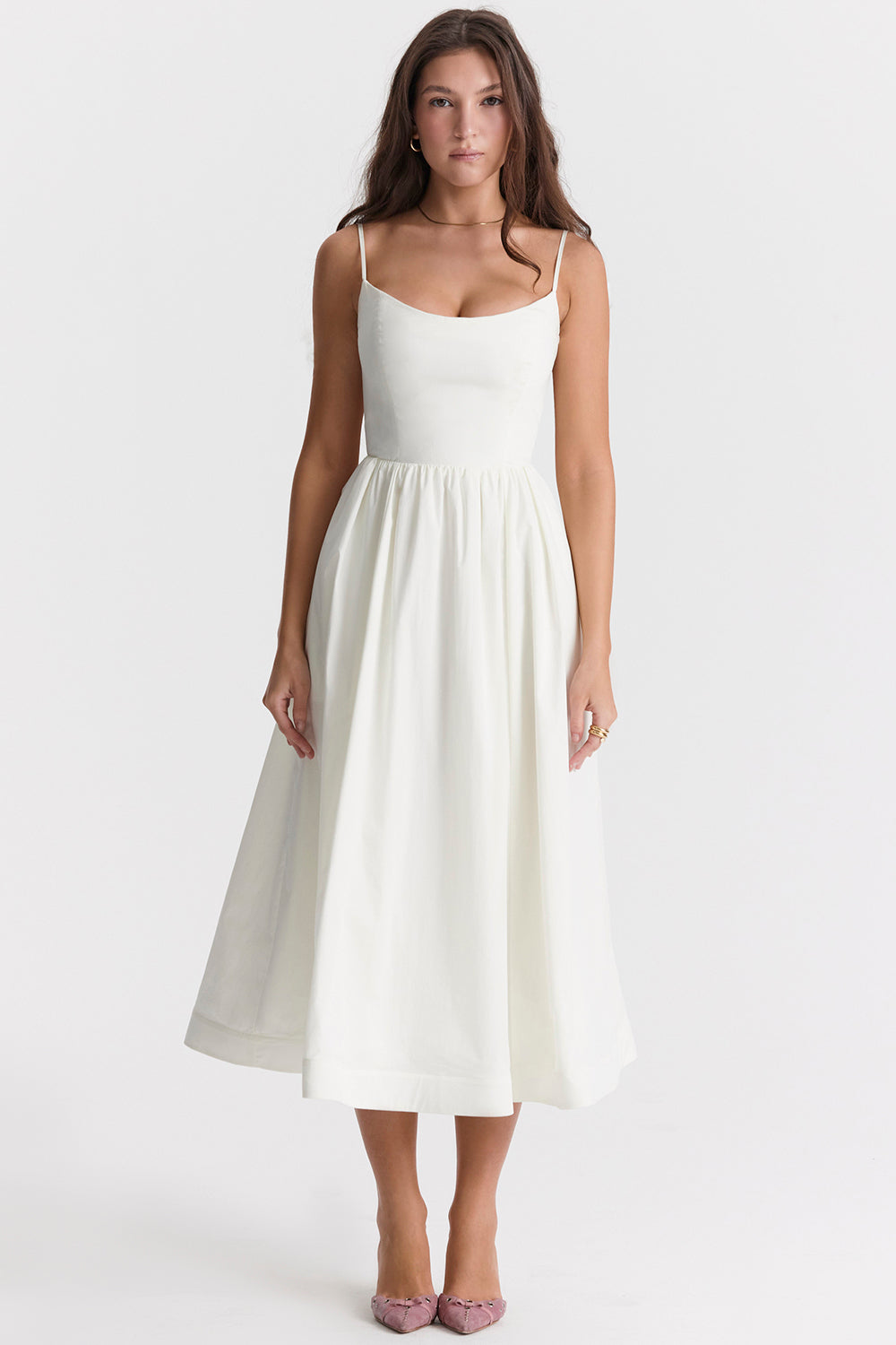 Sleeveless Open Back Midi Dress | Elegant Design for Special Occasions