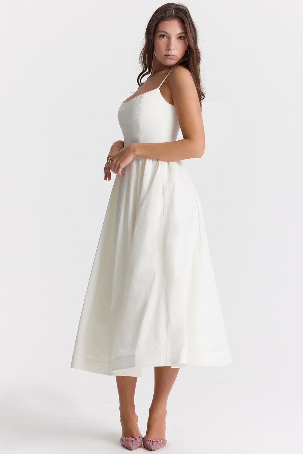 Sleeveless Open Back Midi Dress | Elegant Design for Special Occasions