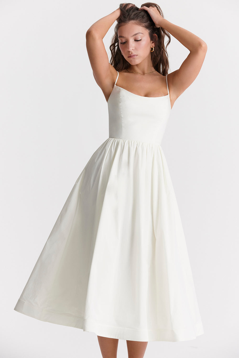 Sleeveless Open Back Midi Dress | Elegant Design for Special Occasions