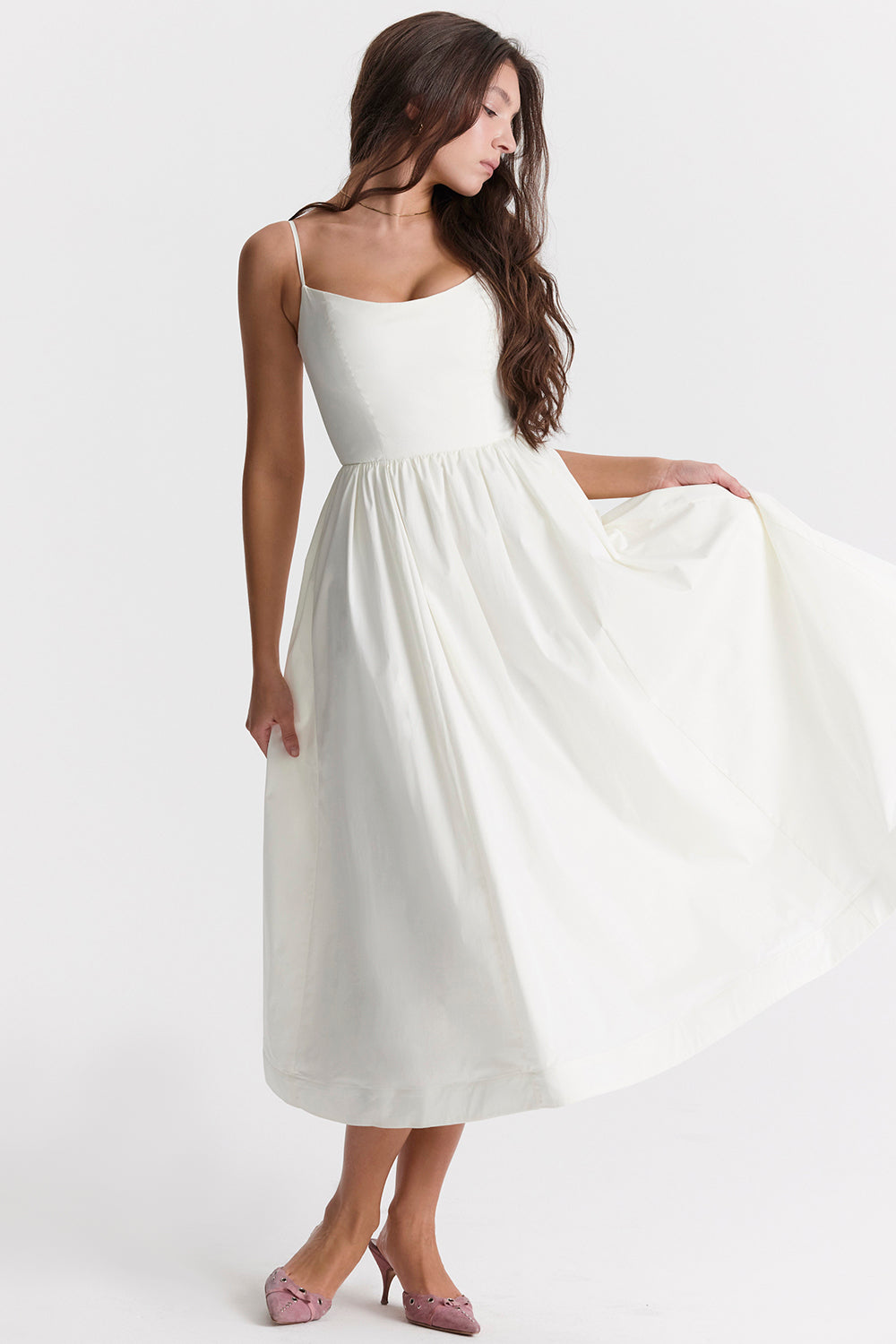 Sleeveless Open Back Midi Dress | Elegant Design for Special Occasions