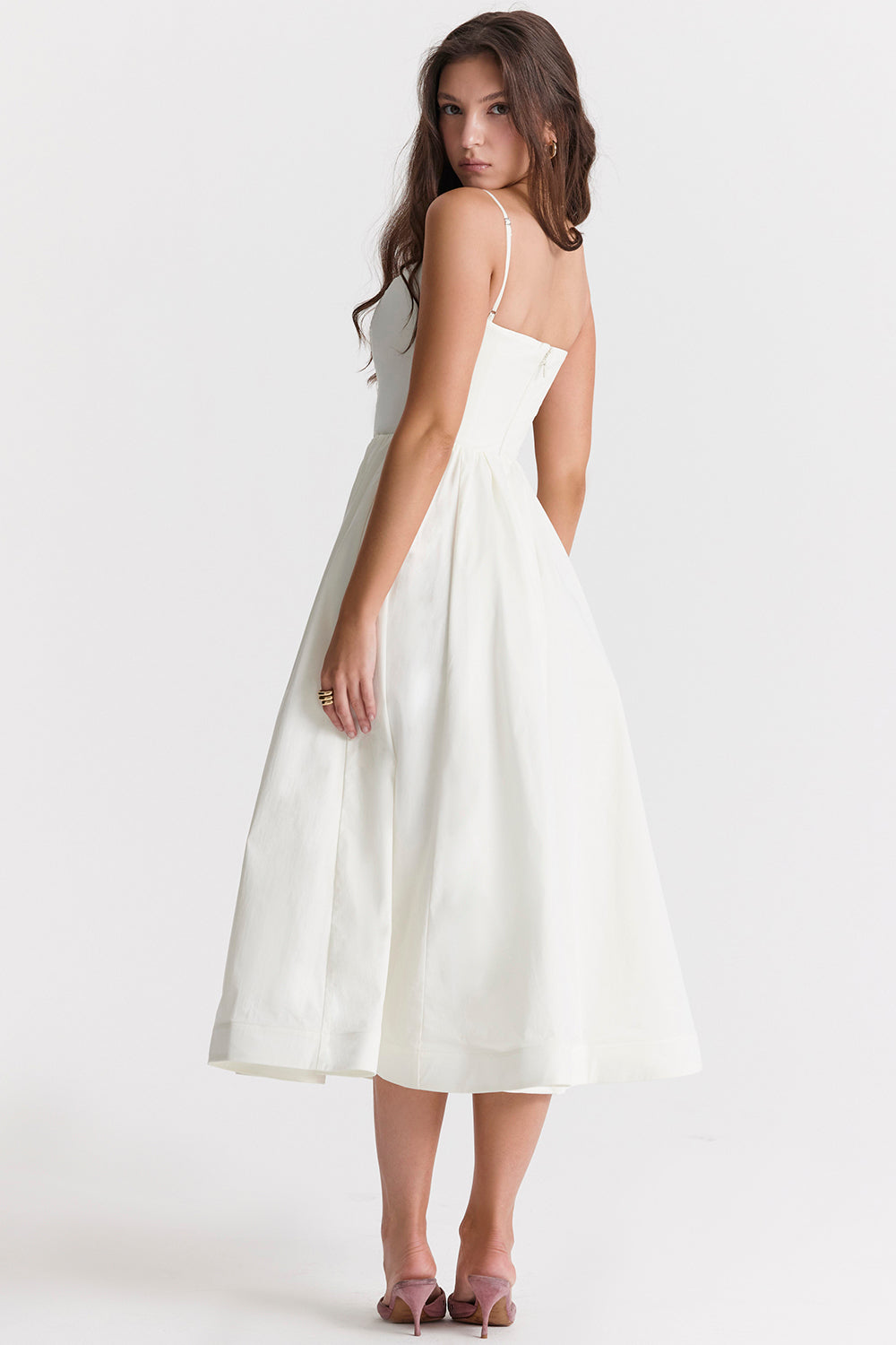 Sleeveless Open Back Midi Dress | Elegant Design for Special Occasions