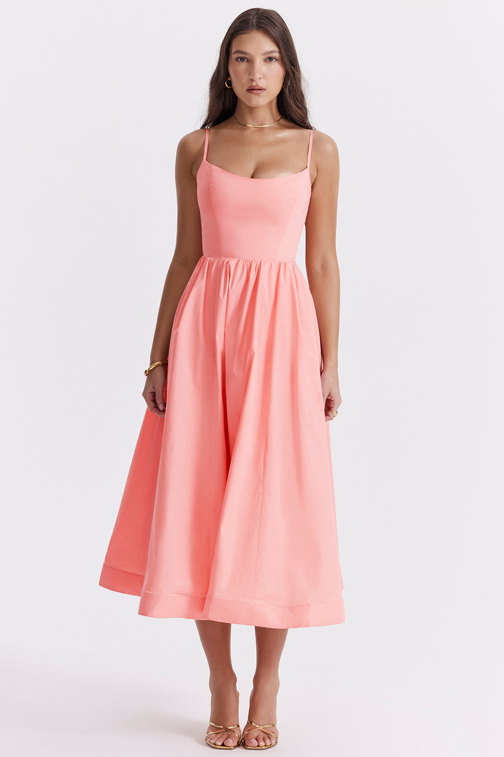 Sleeveless Open Back Midi Dress | Elegant Design for Special Occasions