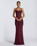 Twisted Bust Sheer Mesh Maxi Dress - Elegant Evening Wear for Special Occasions