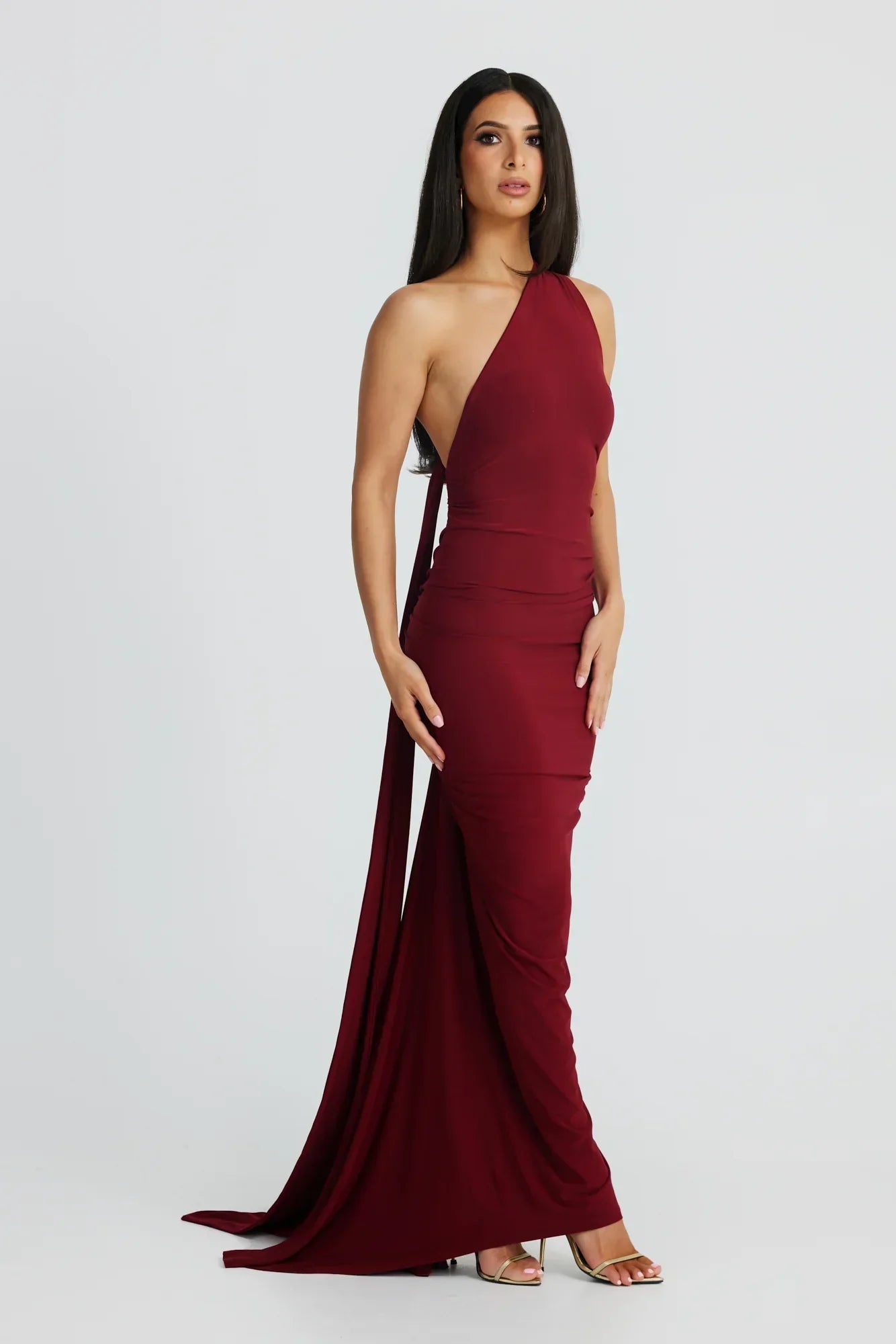 Maxi Dress with Sash Detail | Modern Design for Casual or Formal Wear