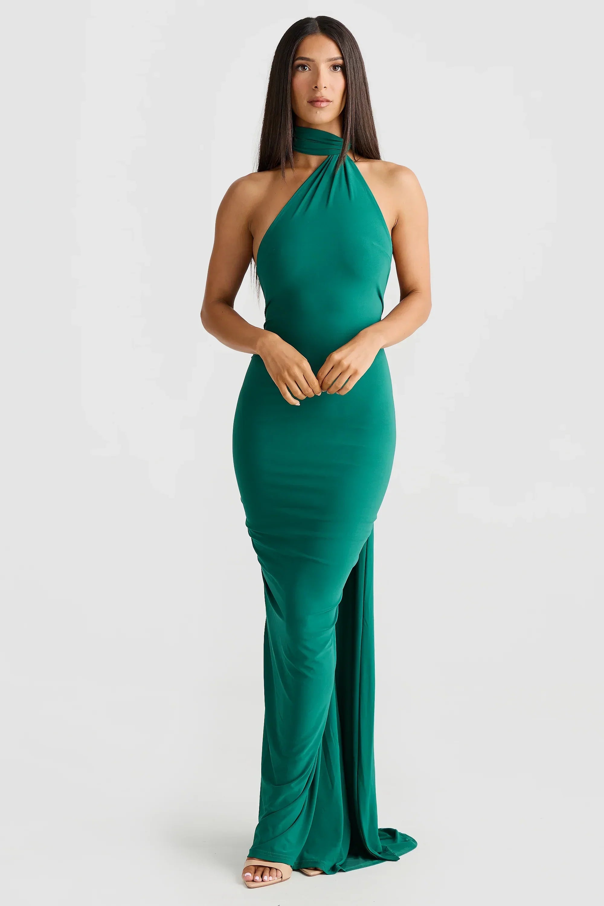 Maxi Dress with Sash Detail | Modern Design for Casual or Formal Wear