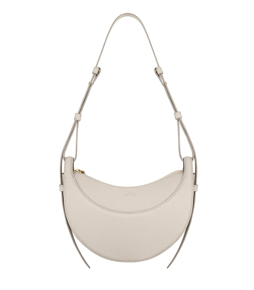 Vegan Leather Shoulder Bag - Stylish Crescent Design for Everyday Use