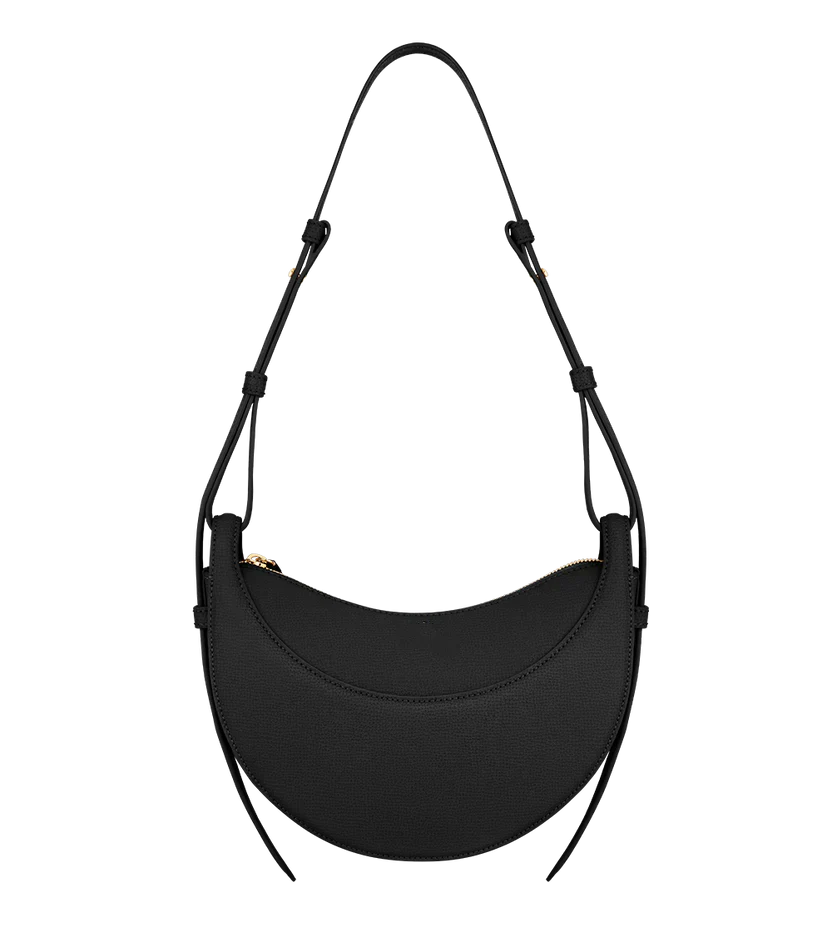 Vegan Leather Shoulder Bag - Stylish Crescent Design for Everyday Use
